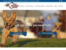 Tablet Screenshot of dogbehaviorrehab.com